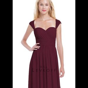 Bill Levkoff bridesmaid wine size 14 style 1163